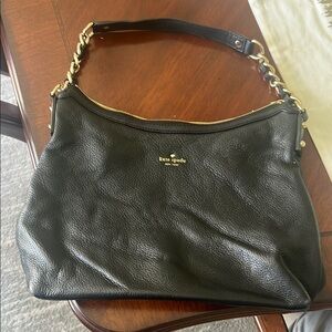 Kate Spade Black Leather Shoulder Bag